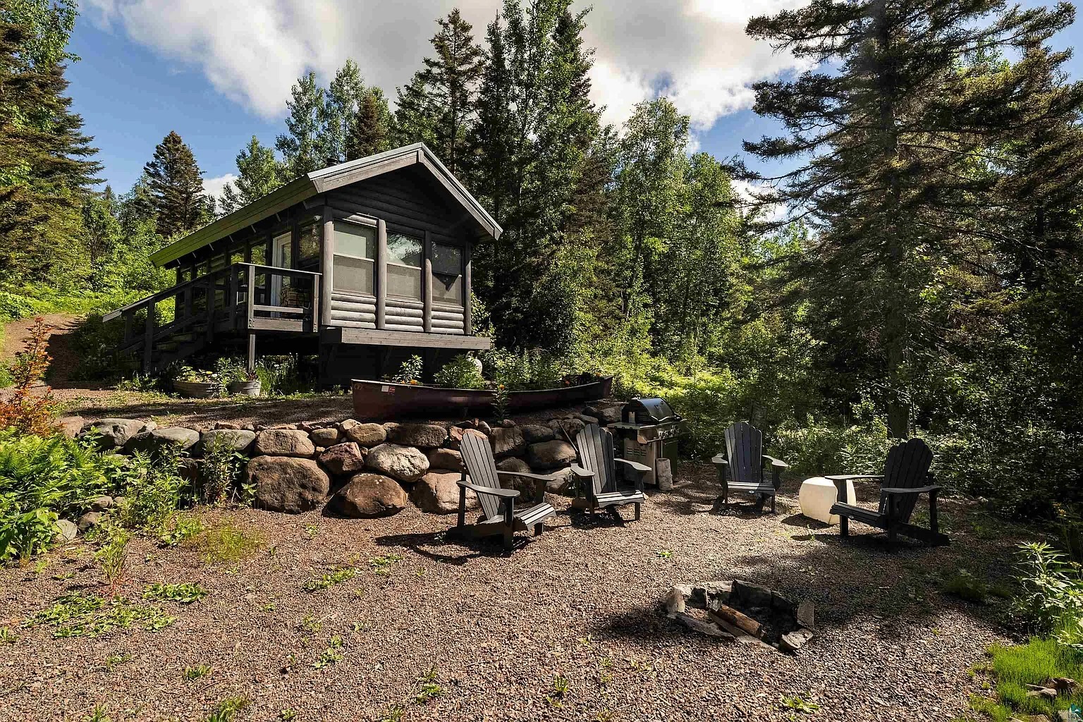 Fire pit area.